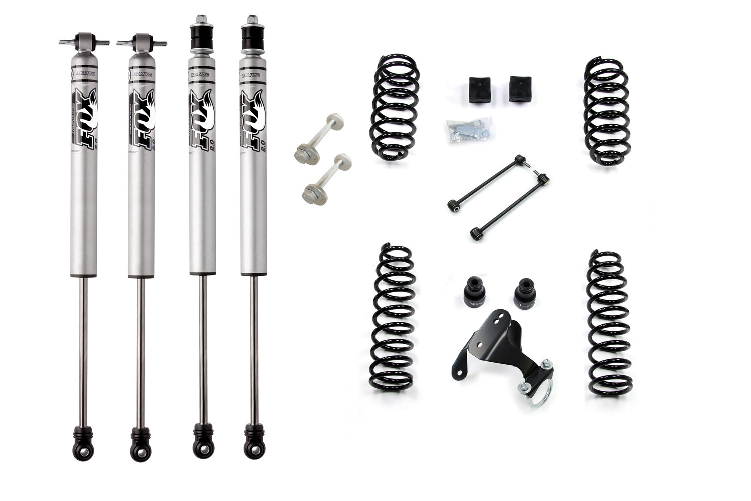 Jeep JK kit rehausse 2.5" Stage 2 Fox Sport by Bumperoffroad