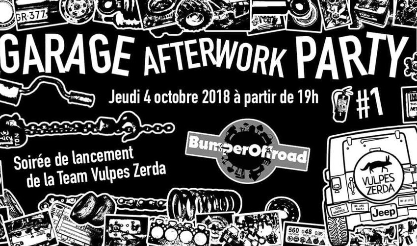 Garage Afterwork Party chez Bumperoffroad avec Vulpes Zerda