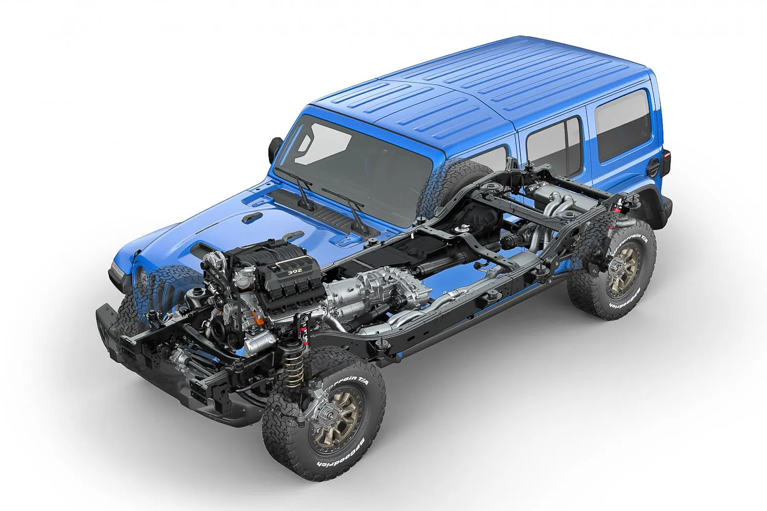 Jeep Wrangler Rubicon 392ci V8 64 litres Hemi 470 ch-2-Comp