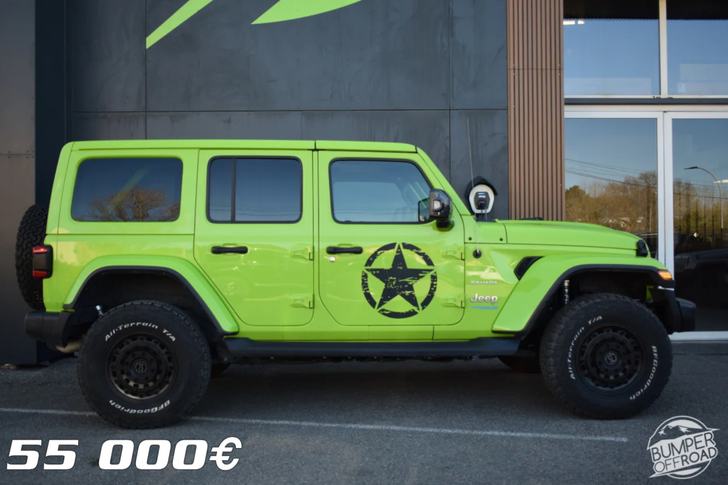 Jeep Wrangler JLU 4Xe Sahara Couleur Gecko