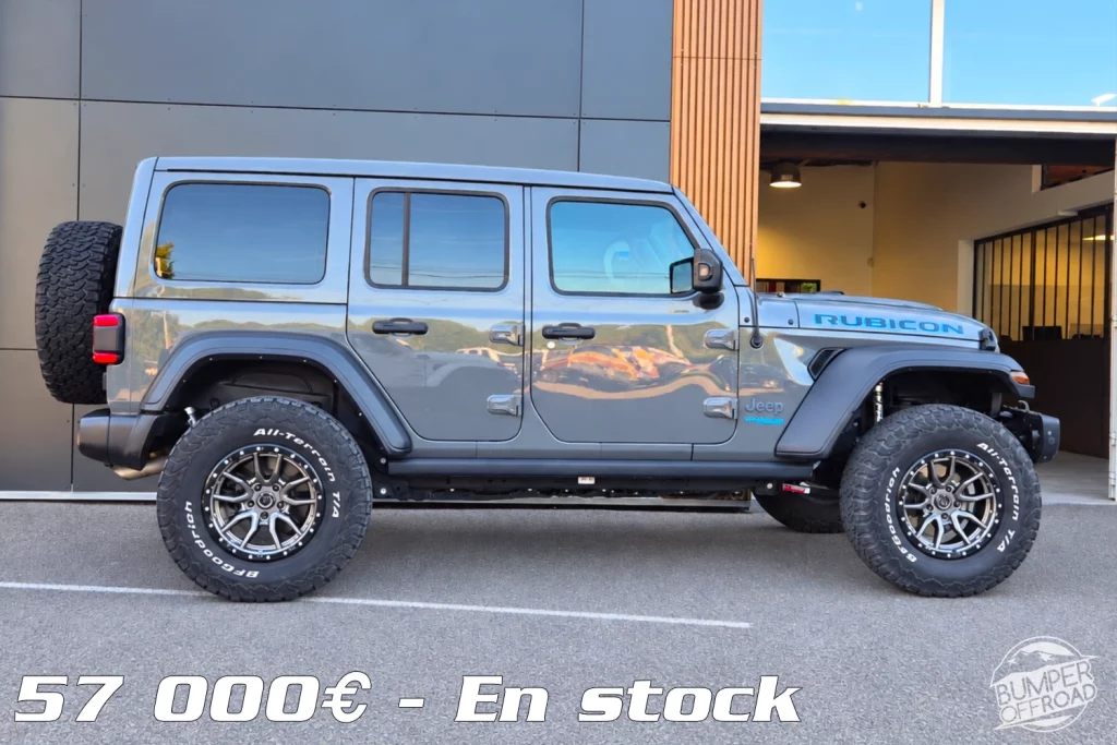 Jeep Wrangler Rubicon 4XE Hybride Rechargeable Sting Gray 2021, pneus 35