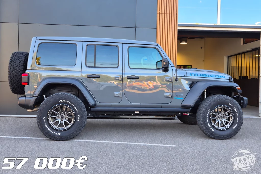 Jeep Wrangler Rubicon 4XE Hybride Rechargeable Sting Gray 2021, pneus 35